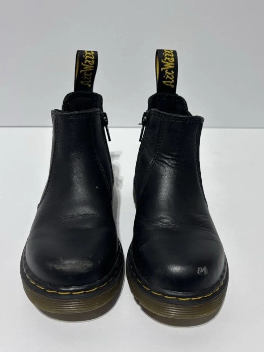 Dr. Martens Little Kids’ Banzai Black Chelsea Boots, Size US 11, UK 10